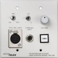 Adorama Telex WM-300L Wall Mount User Station with A5F Headset Connector F.01U.143.105