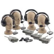 Adorama Anchor Audio PRO-540 ProLink with 1x Dual Muff Headset & 3x Single Muff Headsets PRO-540/1D3S