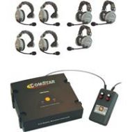 Adorama Eartec CSXTPLUS-7 XT Plus Com-Center with Interface Module & 7 Comstar Headsets CSXTPLUS-7