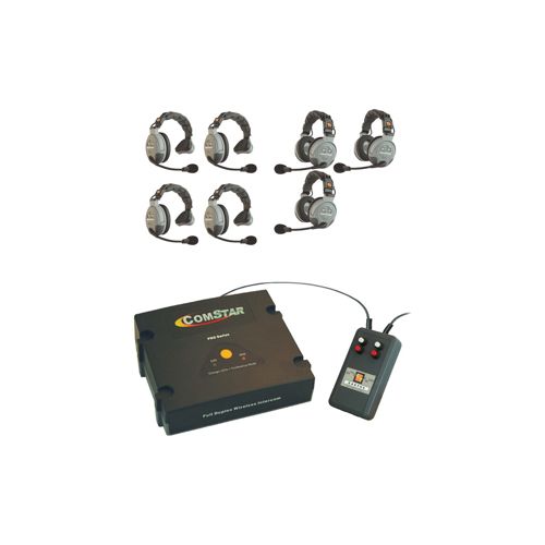  Adorama Eartec CSXTPLUS-7 XT Plus Com-Center with Interface Module & 7 Comstar Headsets CSXTPLUS-7