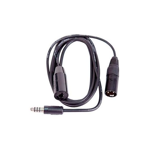  Adorama Remote Audio 6 Aviation Interface Adapter, 4-pole Plug to 4-pole Jack & XLR3M CAAVMIC