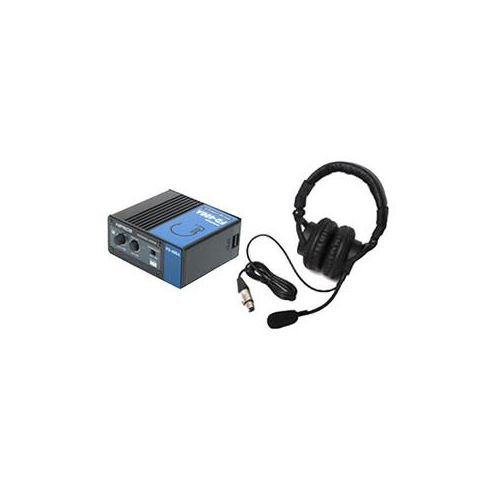  Adorama Acetek FD-400A Intercom Belt Pack Unit with DL-500 Double-Ear Closed Headset FD-400A/D(DL-550)