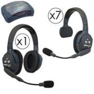 Adorama Eartec HUB871 HUB 8 Person System, 7x UltraLITE Single-Ear & 1x Dual-Ear Headset HUB871