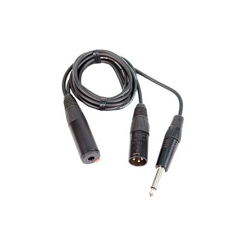  Adorama Remote Audio 6 Aviation Interface Adapter, 1/4 TS Plug to 1/4 TS Jack & XLR3M CAAVCIV