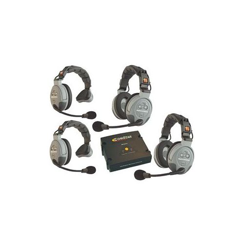  Adorama Eartec Comstar XT-4AU 4 Person Full Duplex Wireless Intercom System, Australian XT-4AU