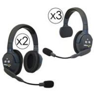 Adorama Eartec UL532 UltraLITE 5-Person System, 3 Single-Ear Headset, 2 Dual-Ear Headset UL532