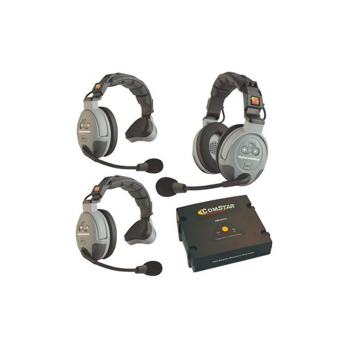  Adorama Eartec Comstar XT-3 3 Person Full Duplex Wireless Intercom System XT-3