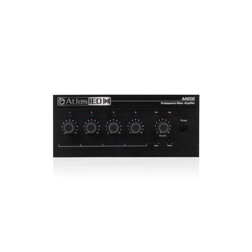  Adorama Atlas Sound AA60G 60W 4-Channel Commercial Mixer Amplifier AA60G