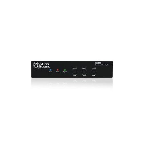  Adorama Atlas Sound MA40G 40-Watt, 3 Input Mixer Amplifier with Global Power Supply MA40G