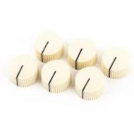 Adorama Fender Pure Vintage Radio Amplifier Knobs, Set of 6, Cream 0990933000