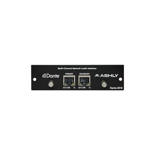  Adorama Ashly Dante-3018 Dante Network Audio Interface for digiMIX18 Mixer DANTE-3018