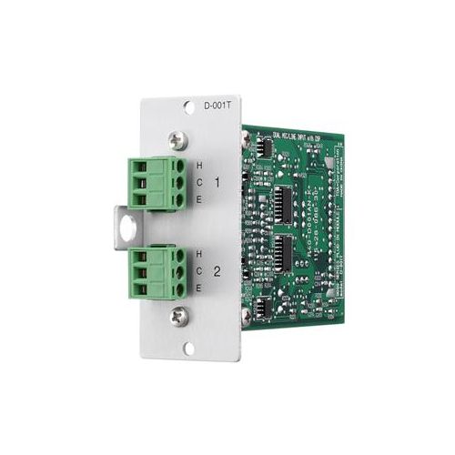  Adorama TOA Electronics Dual Mic/Line Input Module with DSP and Removable Terminal Block D001T