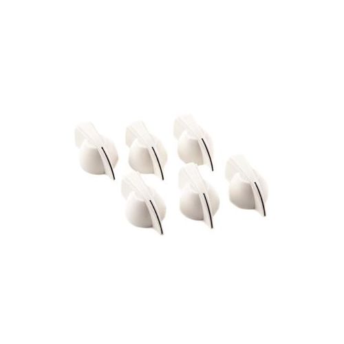  Adorama Fender Chicken Head Amplifier Control Knobs, Set of 6, White 0073688049