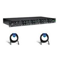 Adorama Mackie HM-400 Rack-Mountable 4-Chanel Headphone Amplifier W/2X 20 XLR MIC Cable HM-400 A