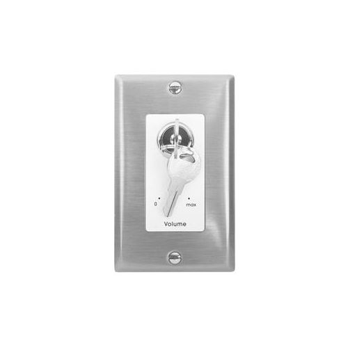  Adorama Lowell Manufacturing KL100 100W 3dB Attenuator,Decorator/Keylock,Stainless/White KL100-DSW