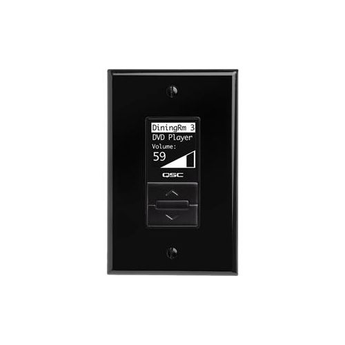  Adorama QSC MP-MFC Decora-Style Multi-Function Wallmount Controller, Black MP-MFC-BK