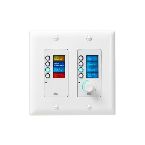  Adorama BSS EC-8BV Ethernet Controller with 8 Buttons and Volume Control, U.S, White EC-8BV-WHT-US