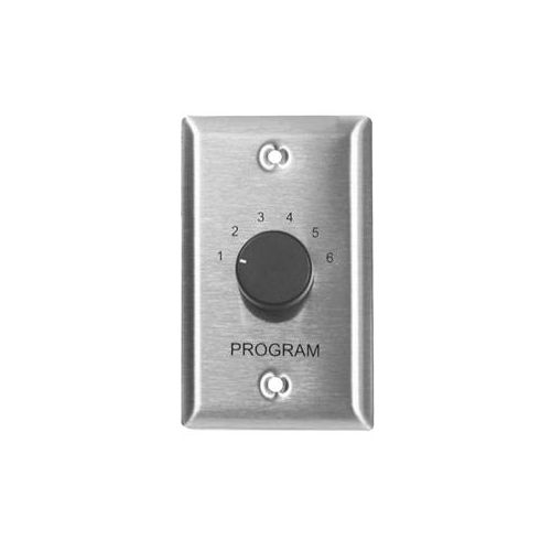  Adorama Lowell Manufacturing CS6-SS 6-Source Program Selector Switch, 1-Gang Wall Plate CS6-SS