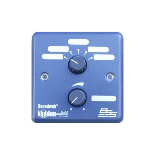  Adorama BSS BLU-3 Simple Wall-Mount Controller, 5-Position Source/Preset Select, Blue BLU-3