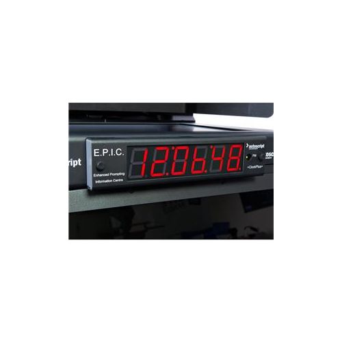  Autoscript 6-digit On-air Timecode Display CLOCKPLUS-E - Adorama