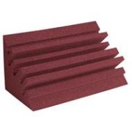 Adorama Auralex 12x12x24 MetroLENRD Studiofoam Bass Traps, 8 Pack, Burgundy METROLENBUR