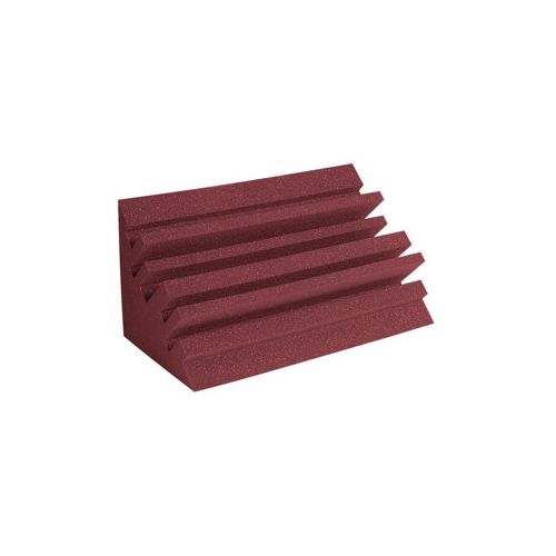  Adorama Auralex 12x12x24 MetroLENRD Studiofoam Bass Traps, 8 Pack, Burgundy METROLENBUR