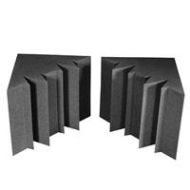 Adorama Auralex 24x24x24 MegaLENRD Studiofoam Bass Traps, 2 Pack, Charcoal MEGALENCHA