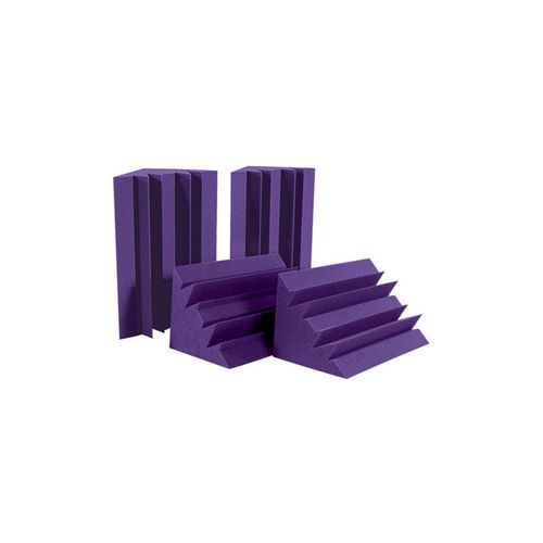  Adorama Auralex 12x12x24 LENRD Bass Traps, 4 Pieces, Purple LENPUR_HP