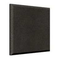 Adorama Auralex 2x24x24 Acoustical Absorption ProPanel, 2 AFN Impaling Clips, Obsidian B222OBS