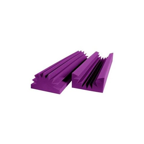  Adorama Auralex Sunburst Concave & Convex Broadband Absorbers, 8 Pieces, Purple SUNPUR