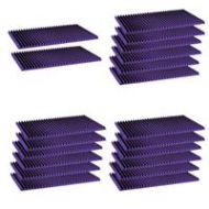 Adorama Auralex 1x24x48 Studiofoam Wedge Panels, 20-Piece, Purple 1SF24PUR