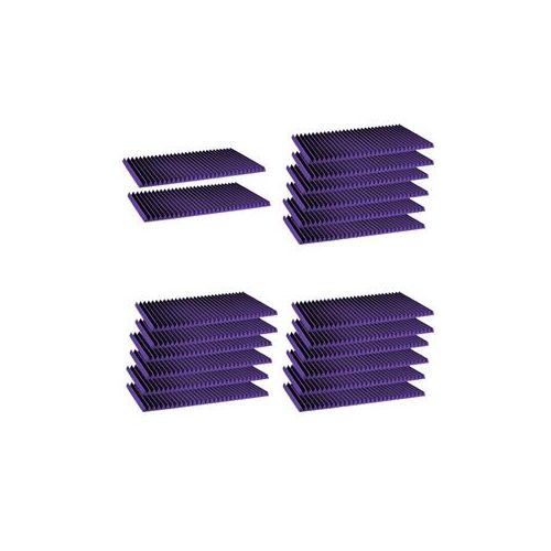  Adorama Auralex 1x24x48 Studiofoam Wedge Panels, 20-Piece, Purple 1SF24PUR