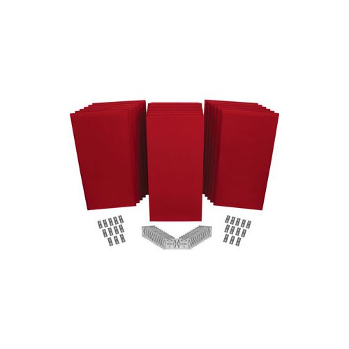  Adorama Auralex SonoSuede ProPanel ProKit-2, 6 Mitered 2x2x4, Red PPK2_SS_RED