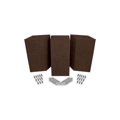  Adorama Auralex SonoSuede ProPanel ProKit-2, 6 Mitered 2x2x4, Brown PPK2_SS_BRO