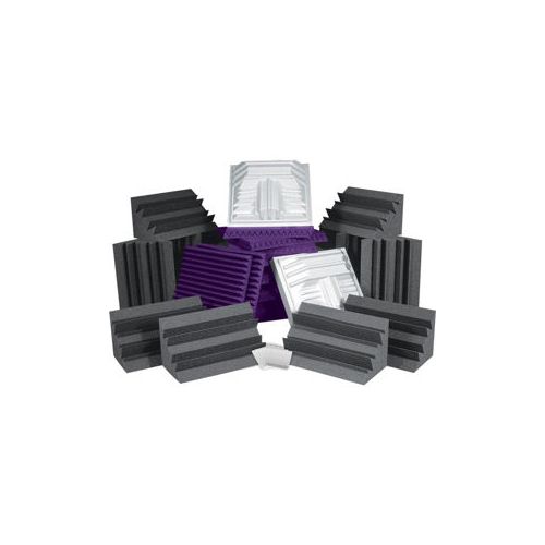  Adorama Auralex Pro Plus Roominator Kit, 36 Studiofoam Panels 2x24x24 (Purple) ROOMPROPLUSPUR