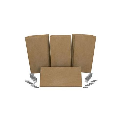  Adorama Auralex SonoSuede ProPanel ProKit-1, 2 Mitered 2x2x4, Tan PPK1_SS_TAN