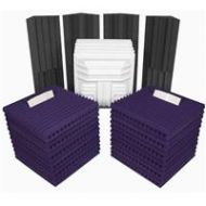 Adorama Auralex Deluxe Plus Roominator Kit, 24 Studiofoam Panels 2x24x24 (Purple) ROOMDLXPLUSPUR
