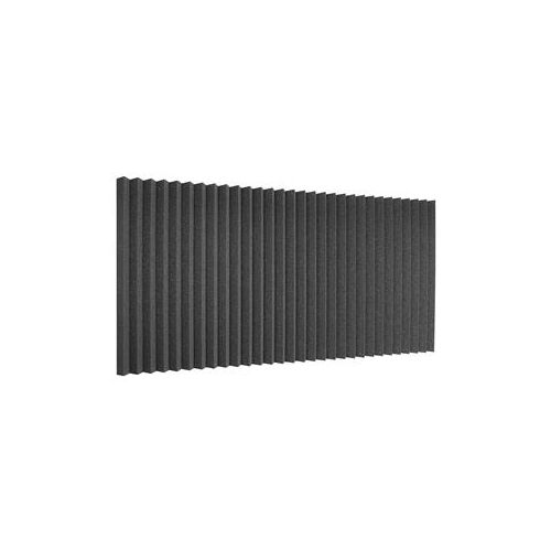  Adorama Auralex 2x24x48 Studiofoam Wedge Absorption Panels, 6 Pieces, Charcoal 2SF24CHA_HP