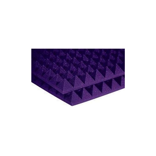 Adorama Auralex 2x24x48 Studiofoam Pyramid Absorption Panels, 12 Pieces, Purple 2PYR24PUR