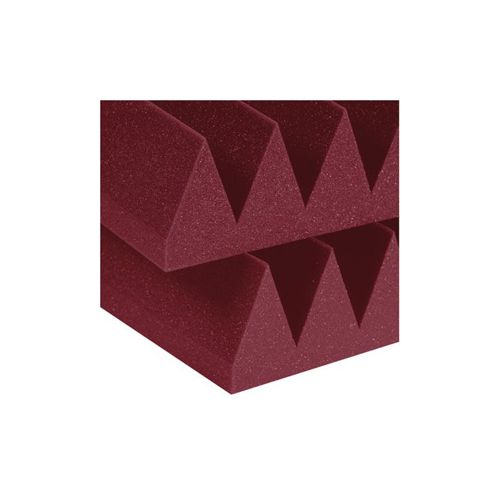  Adorama Auralex 4x24x48 Studiofoam Wedge Panels, 6-Piece, Burgundy 4SF24BUR