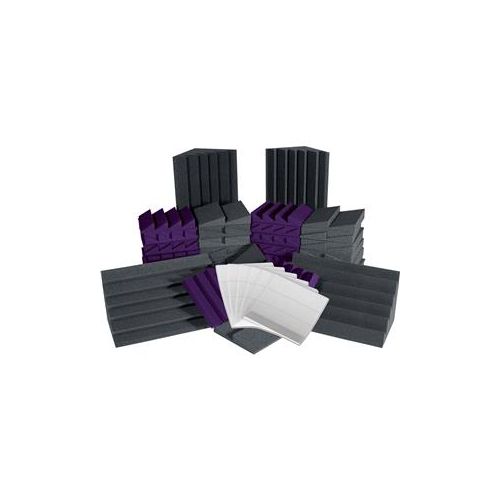  Adorama Auralex Alpha-DST Roominator Kit, 32x DST-112 and 32x DST-114 Panels (Purple) ROOMADCHAPUR