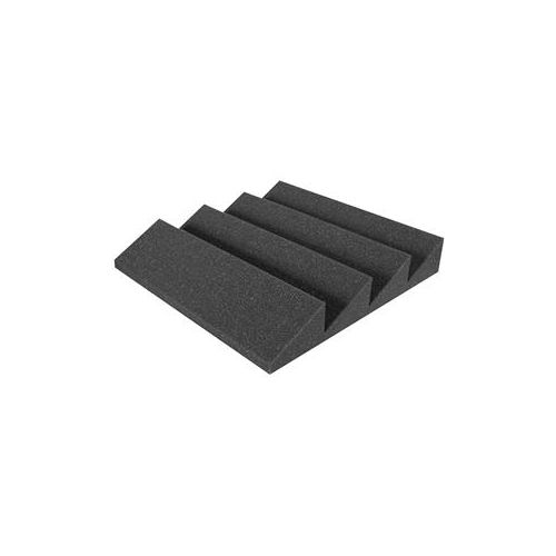  Adorama Auralex DST-114 2x12x12 Four-Ridge Acoustic Foam Panel, 24 Piece, Charcoal Gray DST114CHA24