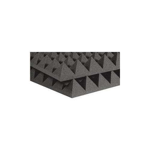  Adorama Auralex 4x24x24 Studiofoam Pyramid Absorption Panel, 6-Piece, Charcoal 4PYR22CHA_HP