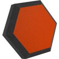 Adorama Ultimate Acoustics HX-12OR 12 Hexagonal Wall Panel, Class B, Pair, Orange Viny 17824