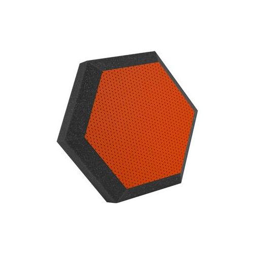  Adorama Ultimate Acoustics HX-12OR 12 Hexagonal Wall Panel, Class B, Pair, Orange Viny 17824