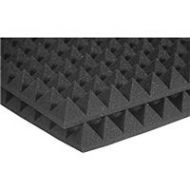 Adorama Auralex 2x24x48 Studiofoam Pyramid Absorption Panels, 12 Pieces, Charcoal 2PYR24CHA