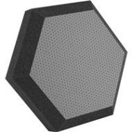 Adorama Ultimate Acoustics HX-12GR 12 Hexagonal Wall Panel, Class B, Pair, Gray Vinyl 17825