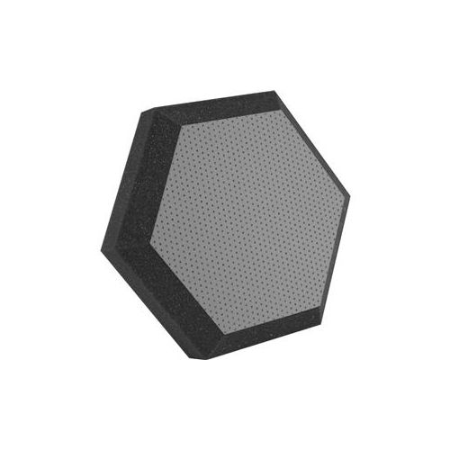  Adorama Ultimate Acoustics HX-12GR 12 Hexagonal Wall Panel, Class B, Pair, Gray Vinyl 17825