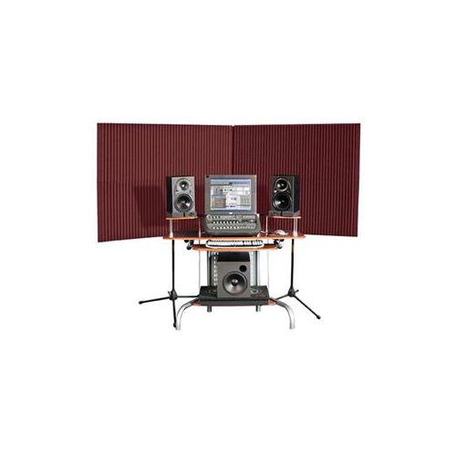  Adorama Auralex 4x (20x48x4.25) MAX-Wall 420 Mobile Acoustic Panels, Burgundy MAX420BUR