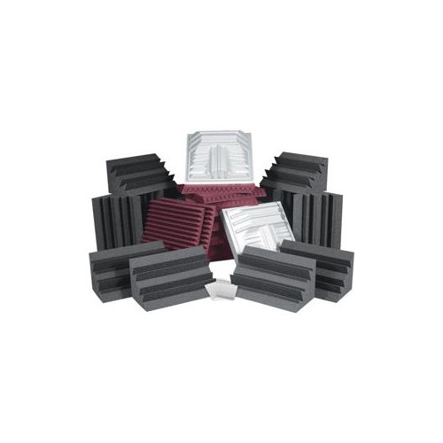  Adorama Auralex Pro Plus Roominator Kit, 36 Studiofoam Panels 2x24x24 (Burgundy) ROOMPROPLUSBUR